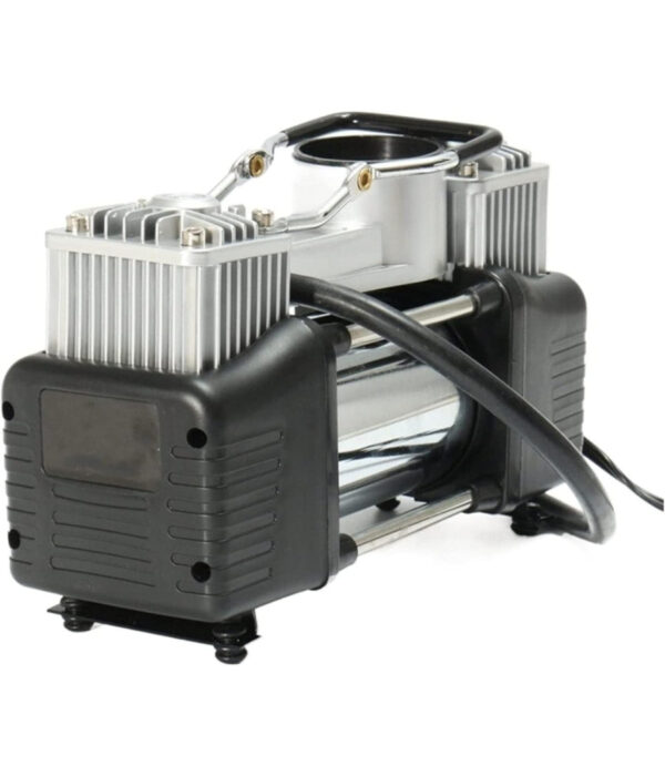 Mini Compressore Portatile 220 Volt A Doppio Cilindro Per Auto Moto + Manometro - immagine 3