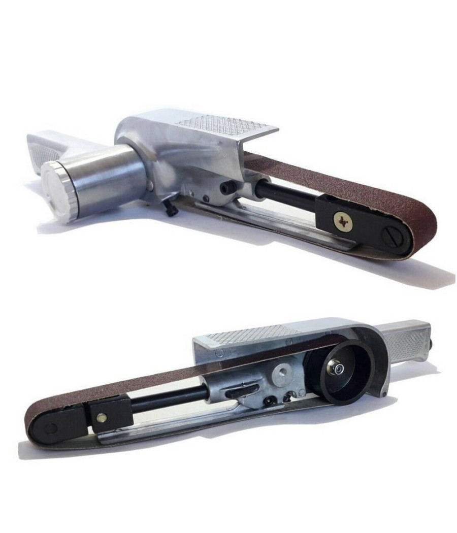 Mini Levigatrice A Nastro 20x520mm Pneumatica Ad Aria Compressa 16000 Rpm
