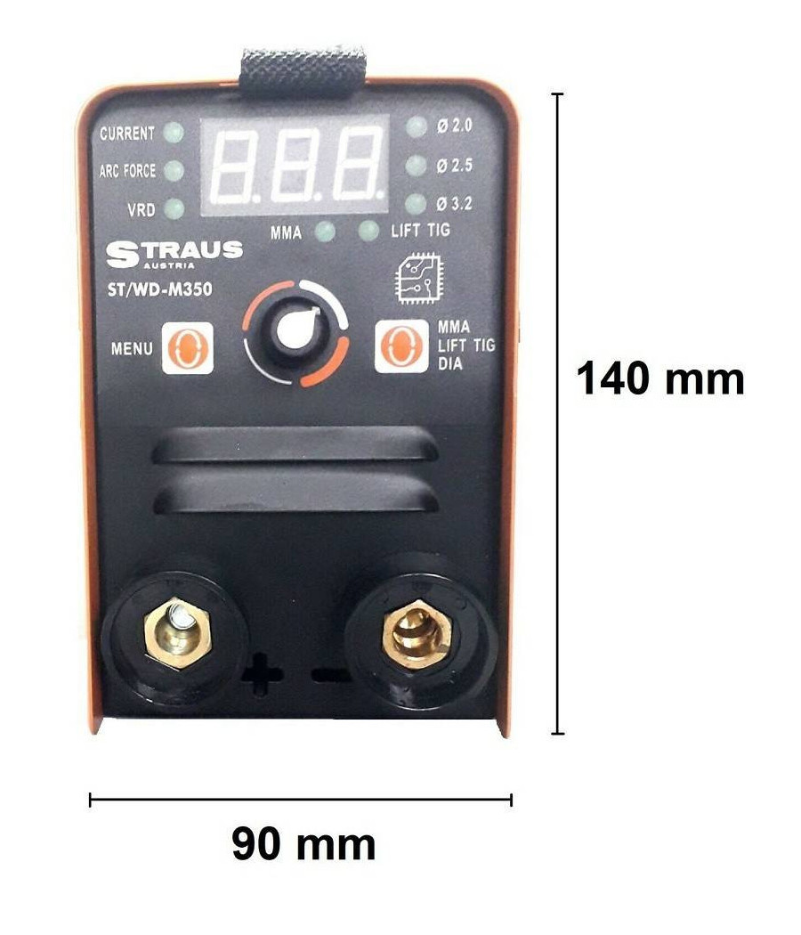 Mini Saldatrice Ad Elettrodo Elettrica Inverter Elettrodo 1.6 /3.2mm 350a M350 - immagine 3
