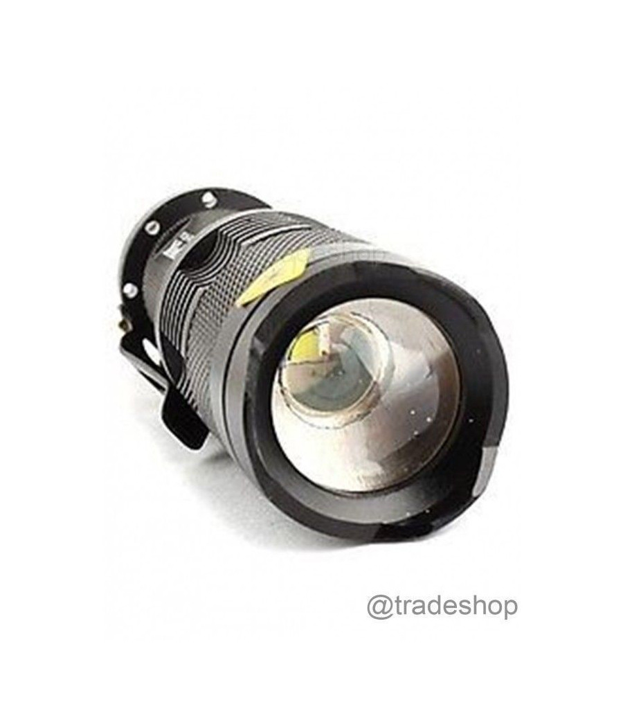 Mini Torcia A Luce Bianca 500 W 800 Lumes Ricaricabile Resistente Con Gancio