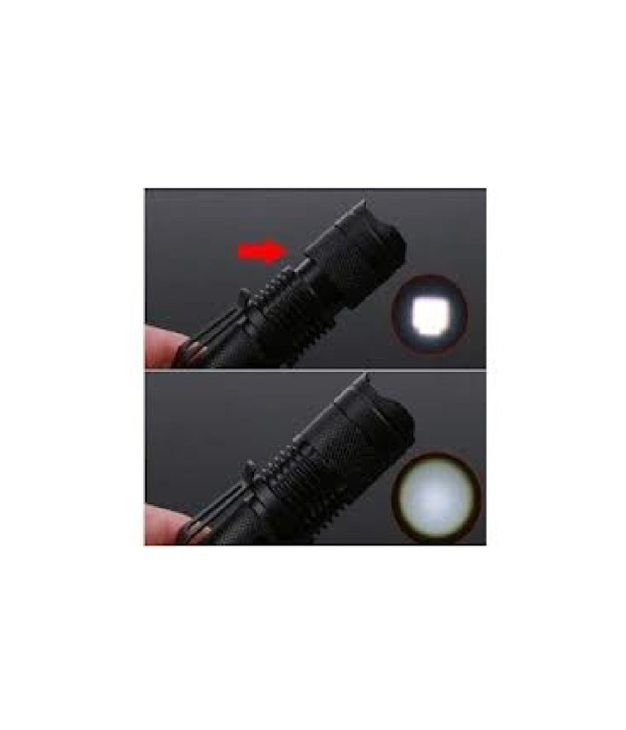 Mini Torcia A Luce Bianca 500 W 800 Lumes Ricaricabile Resistente Con Gancio - immagine 3