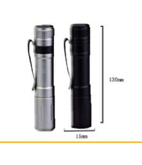 Mini Torcia Con Zoom A Led Tx-9636 A Batterie Compatta Con Custodia In Metallo - immagine 3