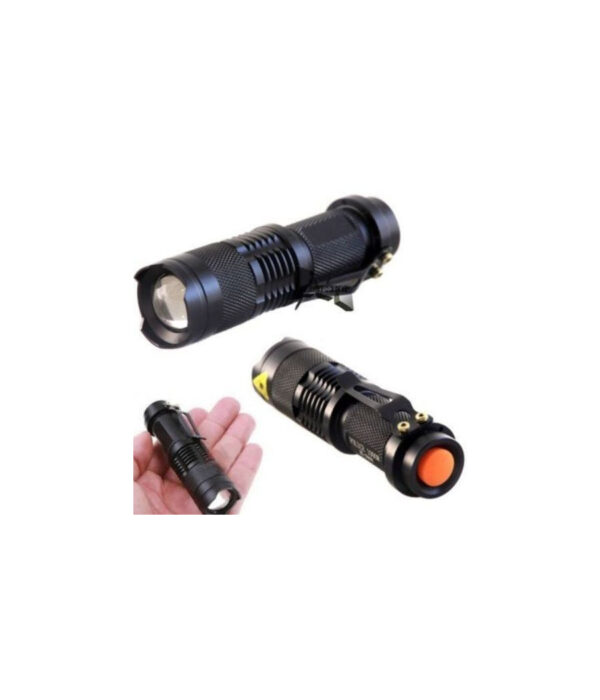 Mini Torcia Lampada Impermeabile Led Cree Luce Bianca Ricaricabile Zoom 5000 Lm - immagine 2