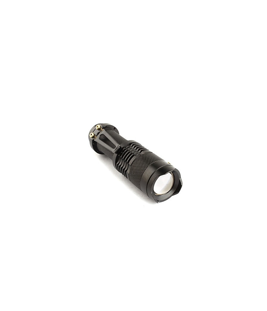 Mini Torcia Luce Bianca Led 3 W Lumen Ricaricabile Resistente Gancio Segnalatore - immagine 2