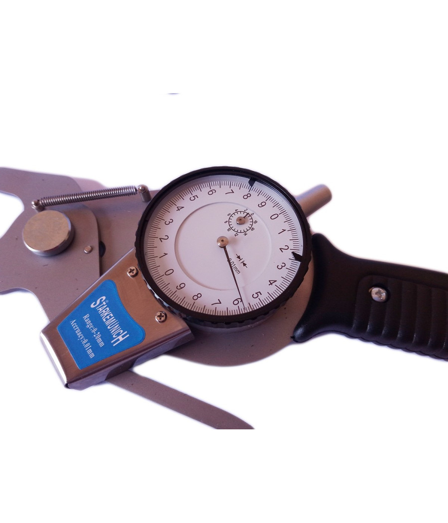 Misuratore Rapido Per Esterni Spessimetro Micrometro 0-20mm 0.01mm 70mm - immagine 3