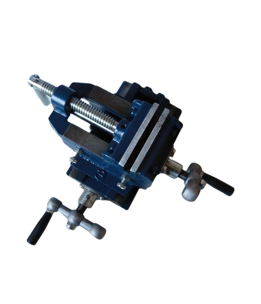 Morsa A Croce Da 75mm 3" Doppie Ganasce Per Trapano A Colonna Da Banco Bancone - immagine 3