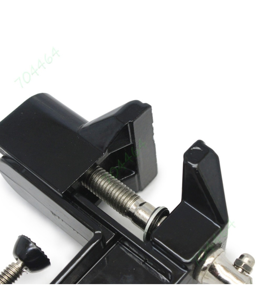 Morsa Da Banco 50 Mm Fisso Tavolo Morsetto Girevole Base Fissa - immagine 2