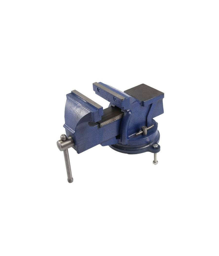 Morsa Da Banco Girevole 75 Mm Ganasce Incudine Professionale In Ghisa E Acciaio - immagine 3