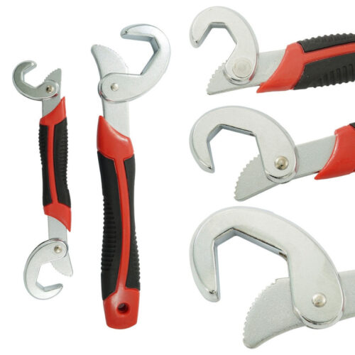 Multi Chiave Chrome Dadi Bulloni 3 In 1 Universale Autoblocco Snap N Grip 2 Pz