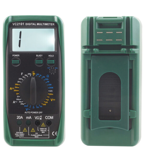 Multimetro Digitale Tester Professionale Volt Ampere Voltmetro 20a Lcd Vc2101