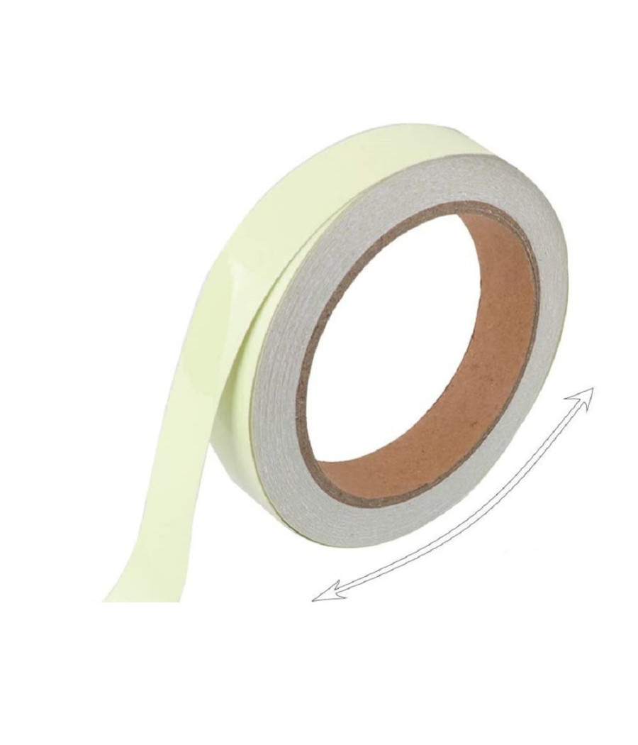 Nastro Luminoso Adesivo Fluorescente Sicurezza Impermeabile Luce Verde 5mt X 3cm - immagine 2