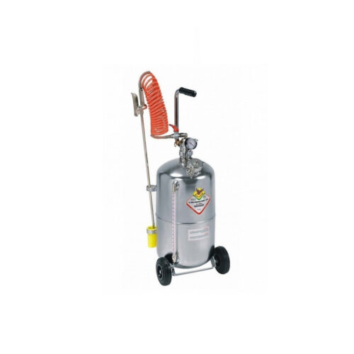 Nebulizzatore Lt.24 Carrellato Raasm Inox Con Indicatore Di Livello 23025