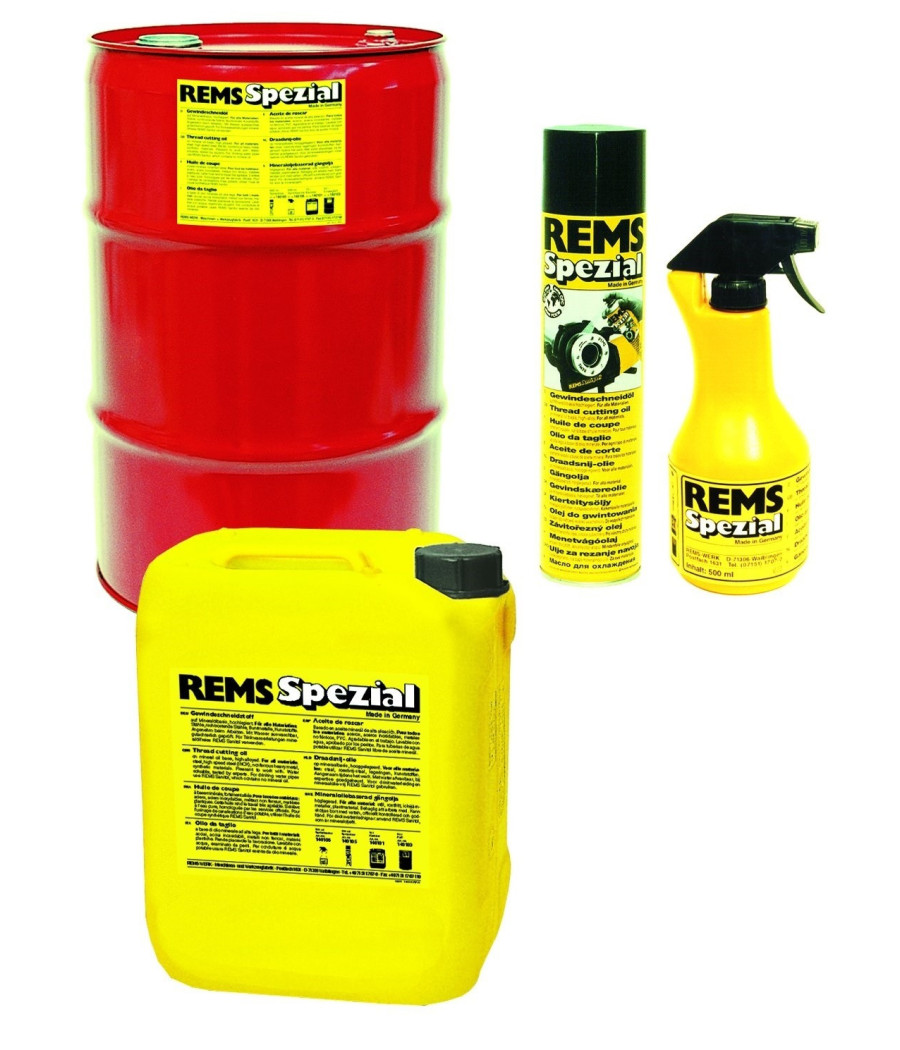 Olio Spezial Minerale Tanica Da 5lt Rems Per Filettare Emulsionante Perr Filiere