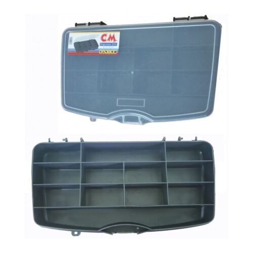 Organizer 4 X 15.5 X 26.5cm Cassetta Attrezzi Porta Minuteria Minuterie 12 Vaschette
