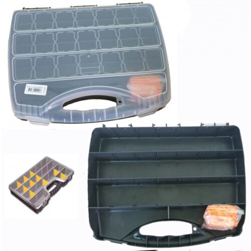 Organizer 48cm Cassetta Attrezzi Porta Minuteria Minuterie 26 Vaschette