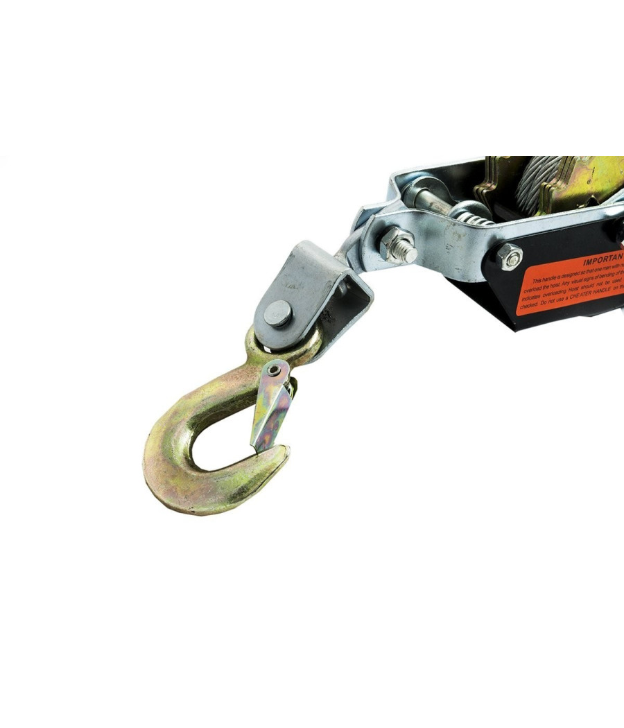 Paranco Verricello Argano Manuale Gancio Traino 2t 2 Tonnellate Fd-2t - immagine 3