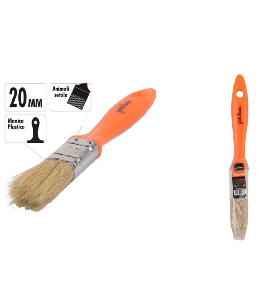 Pennello 20 Mm Pennellessa Con Manico In Plastica Per Pittura Verniciare 90253
