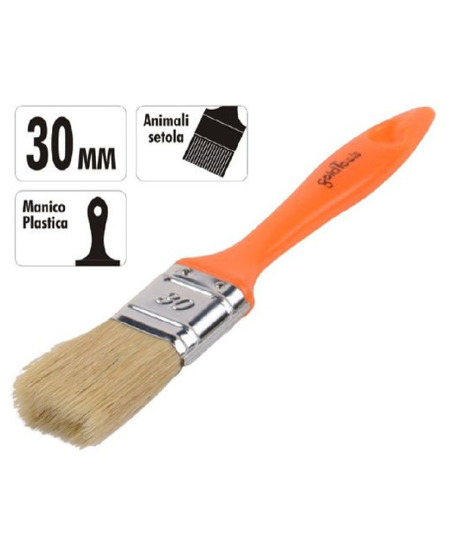Pennello 30 Mm Pennellessa Con Manico In Plastica Per Pittura Verniciare 90254 - immagine 2