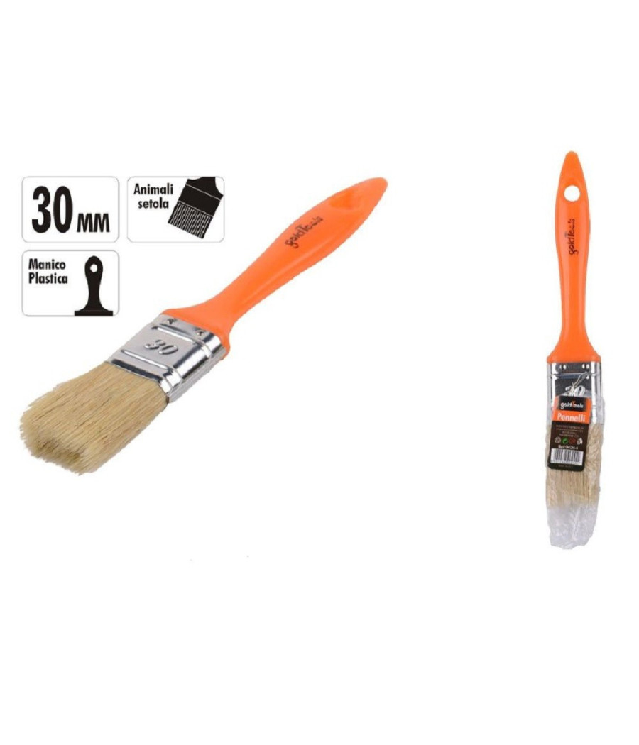 Pennello 30 Mm Pennellessa Con Manico In Plastica Per Pittura Verniciare 90254