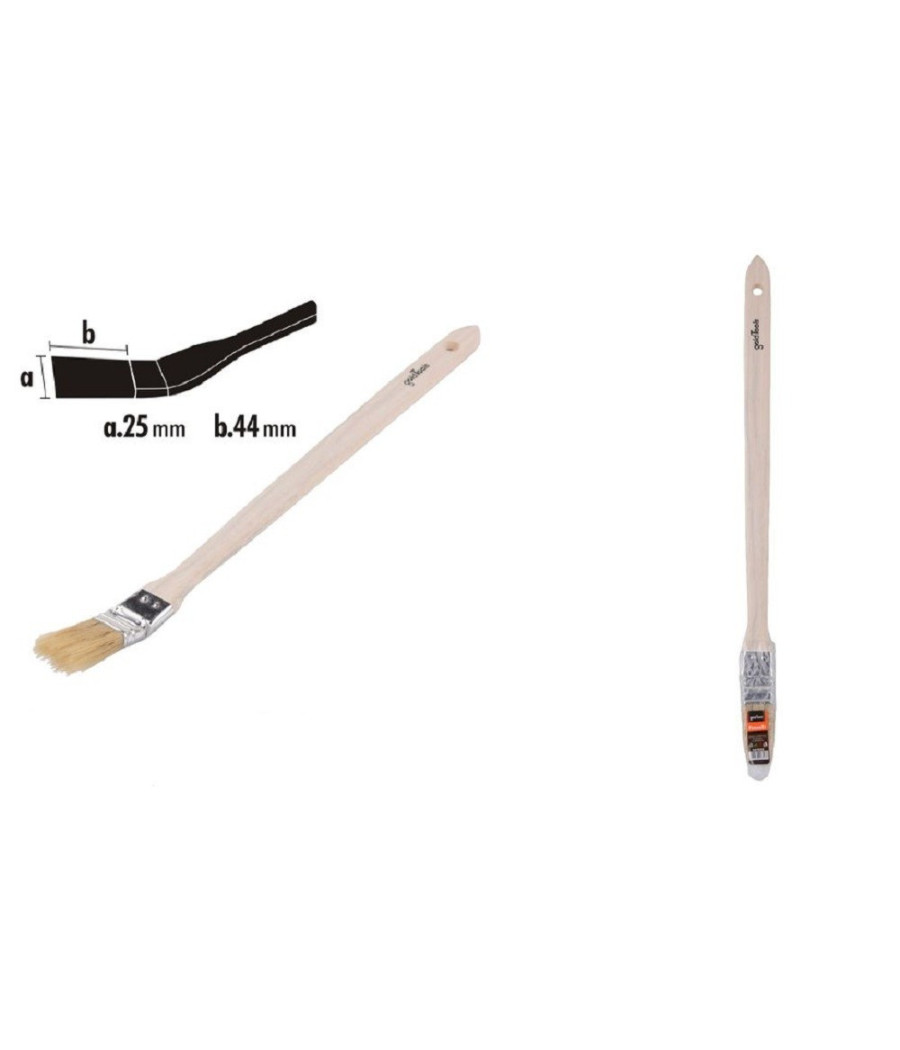 Pennello Angolare Piatta Per Pittura Radiatori Termosifone 25mm Setole 44mm 90301