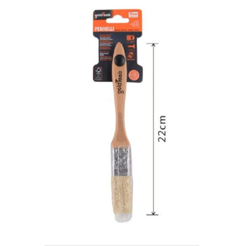 Pennello Piatto 22 Cm Con Manico In Legno Setole Morbide Pittura Vernice 90202