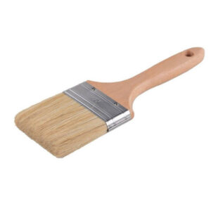 Pennello Piatto 80mm Pennellessa Manico In Legno Con Setole Lunghe Per Dipingere