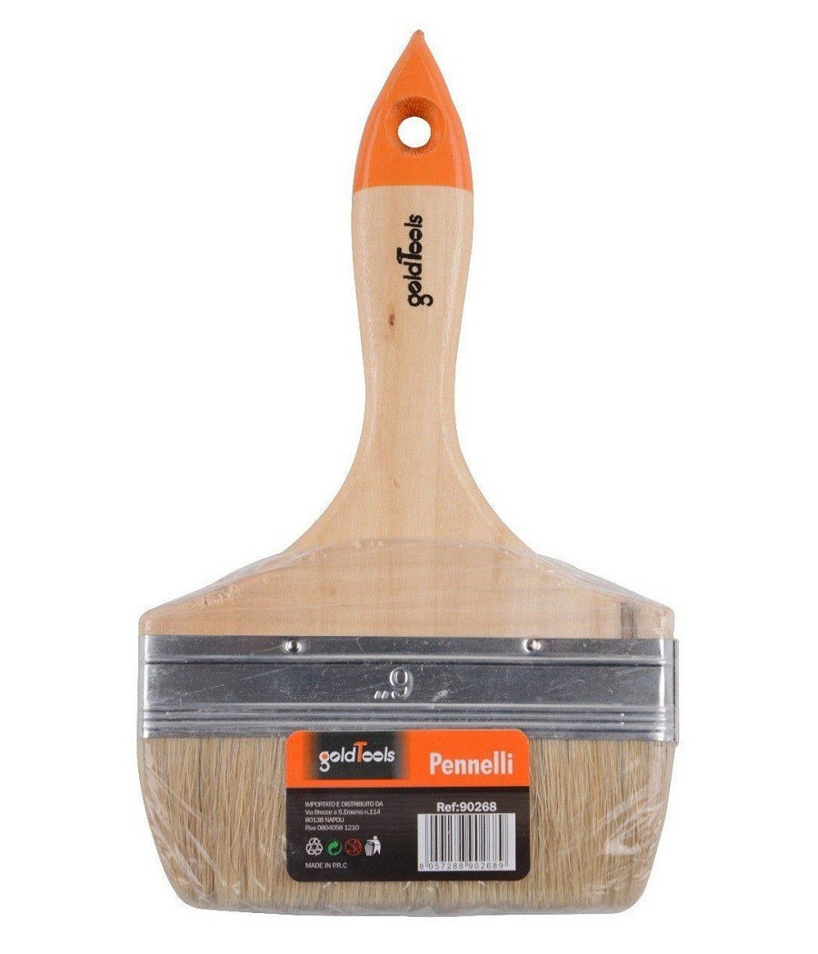 Pennello Piatto Da 6" 150 Mm Pennellessa Per Pittura Verniciare Dipingere 90268 - immagine 2