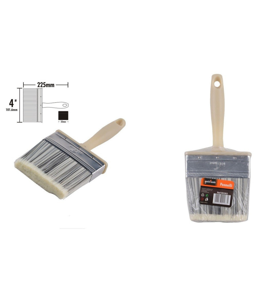 Pennello Pittura 4" Da 225 Mm Pennellessa Per Soffitto Pareti Imbianchino 90283