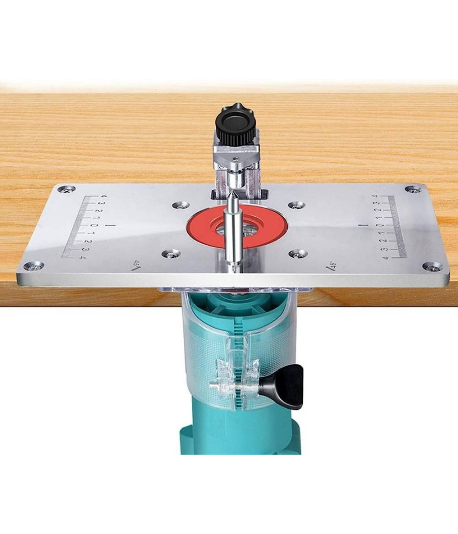 Piano Di Fresatura Router Piastra Per Fresatrice Verticale Con 4 Anelli Viti - immagine 2