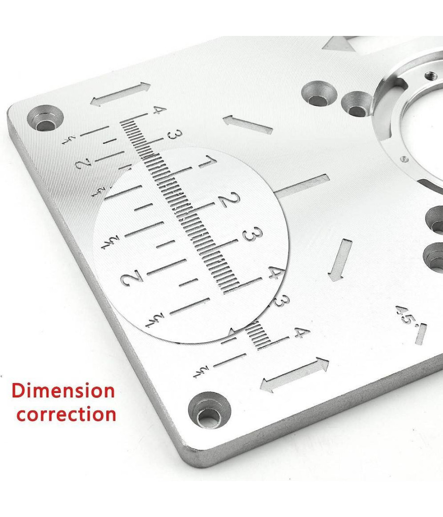 Piano Di Fresatura Router Piastra Per Fresatrice Verticale Con 4 Anelli Viti - immagine 3
