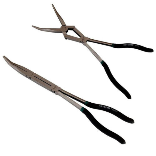 Pinze Extra Lunghe 13” Becco Curvo A Doppio Snodo Per Valvole Molle 101502