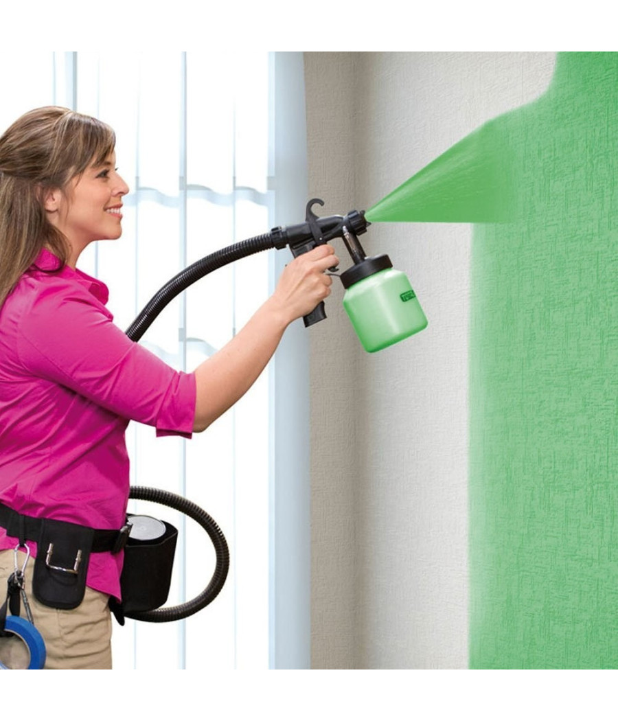 Pistola A Spruzzo Professionale Per Verniciare Pittura Con Compressore 900w - immagine 2