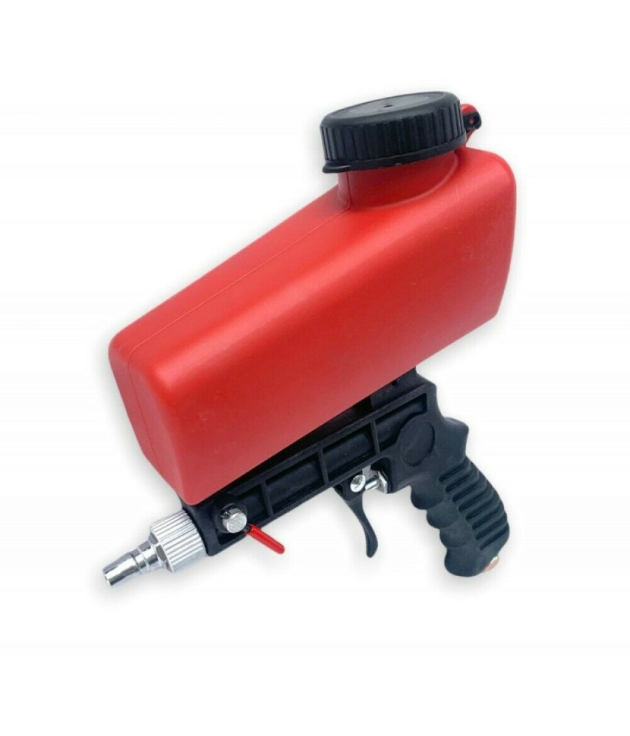 Pistola Sabbiatrice Serbatoio 900ml Aria Compressa Pneumatica Ugello In Acciaio