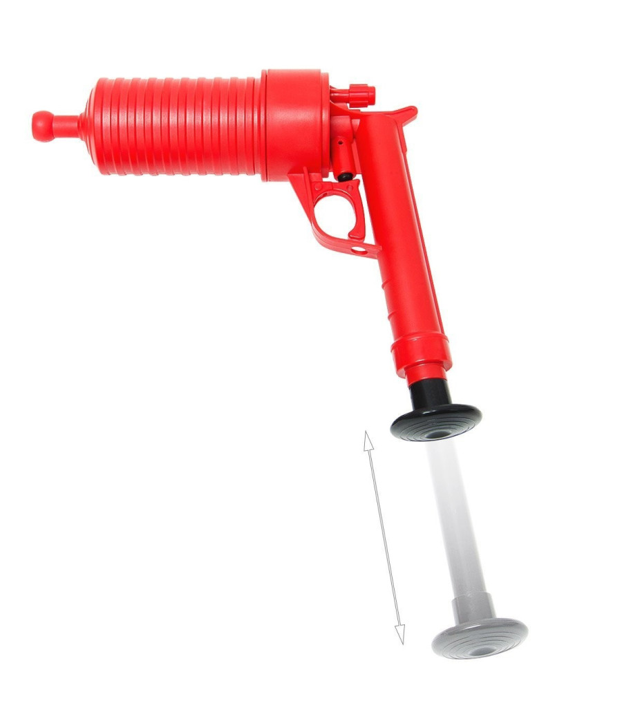 Pistola Stura Lavandini Wc A Pressione Sgombratubi Aria Compressa Manuale - immagine 2