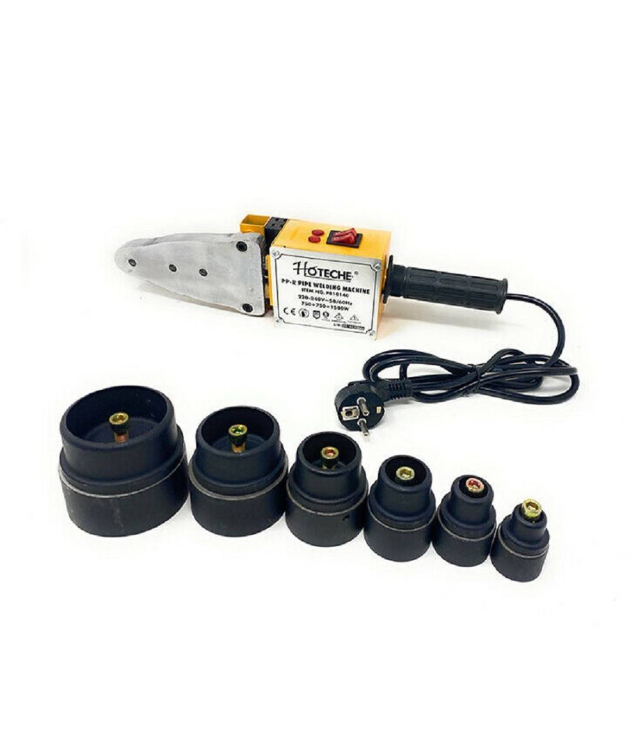 Polifusore 1500 W Saldatore Per Tubi Con 6 Matrici Accessori Utensili Fai Da Te - immagine 2