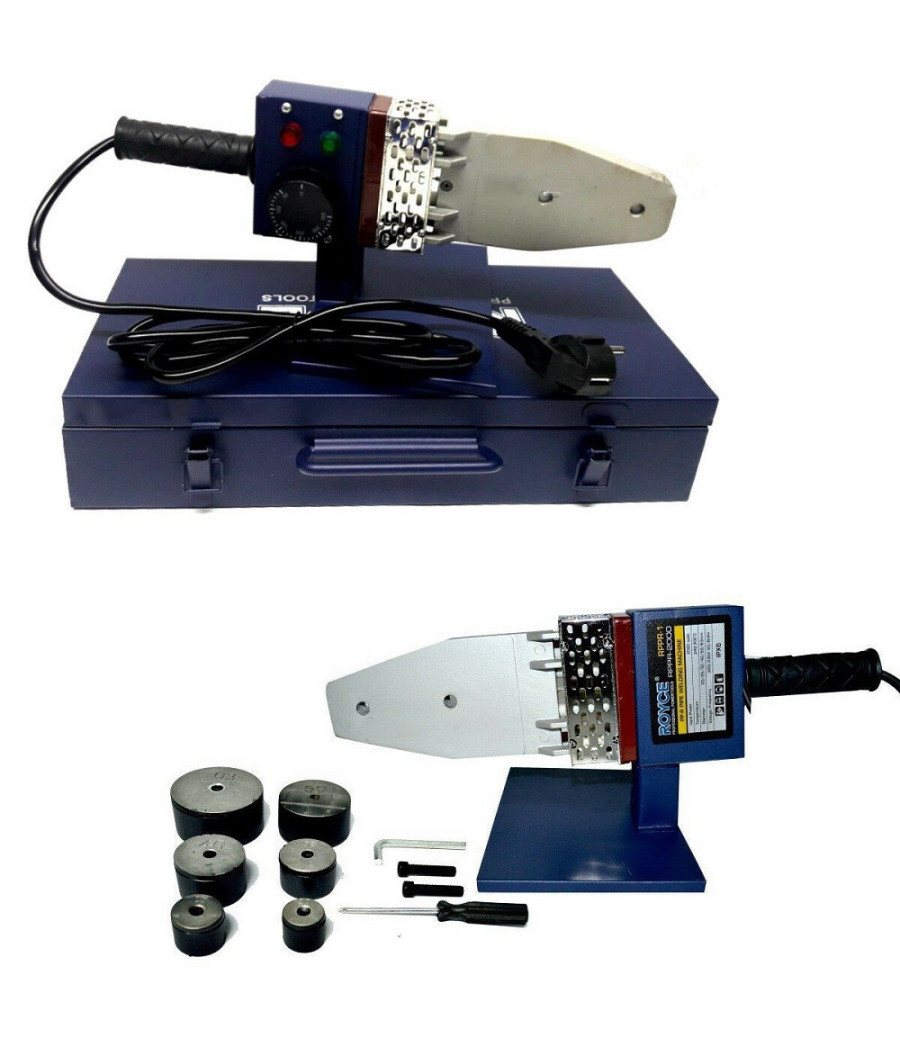 Polifusore Saldatore 1600w 6 Matrici Per Saldatura Tubi Plastica Pvc Pvdf