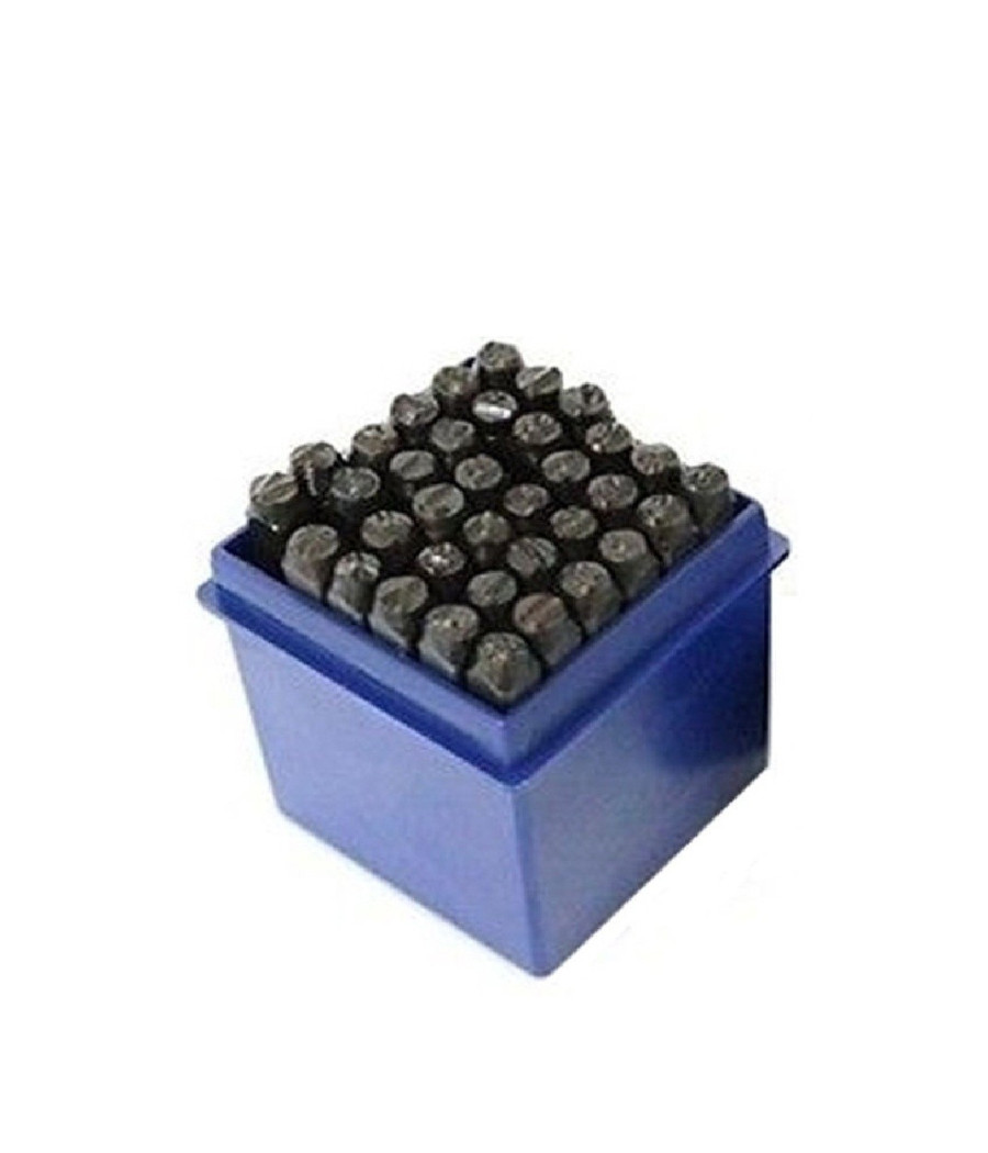 Punzoni Numeratori Lettere E Numeri + Simbolo "&" 36 Pezzi 4 Mm