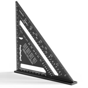 Righello 7 Pollici Triangolo 180 Mm Lega Alluminio Squadra Per Falegname