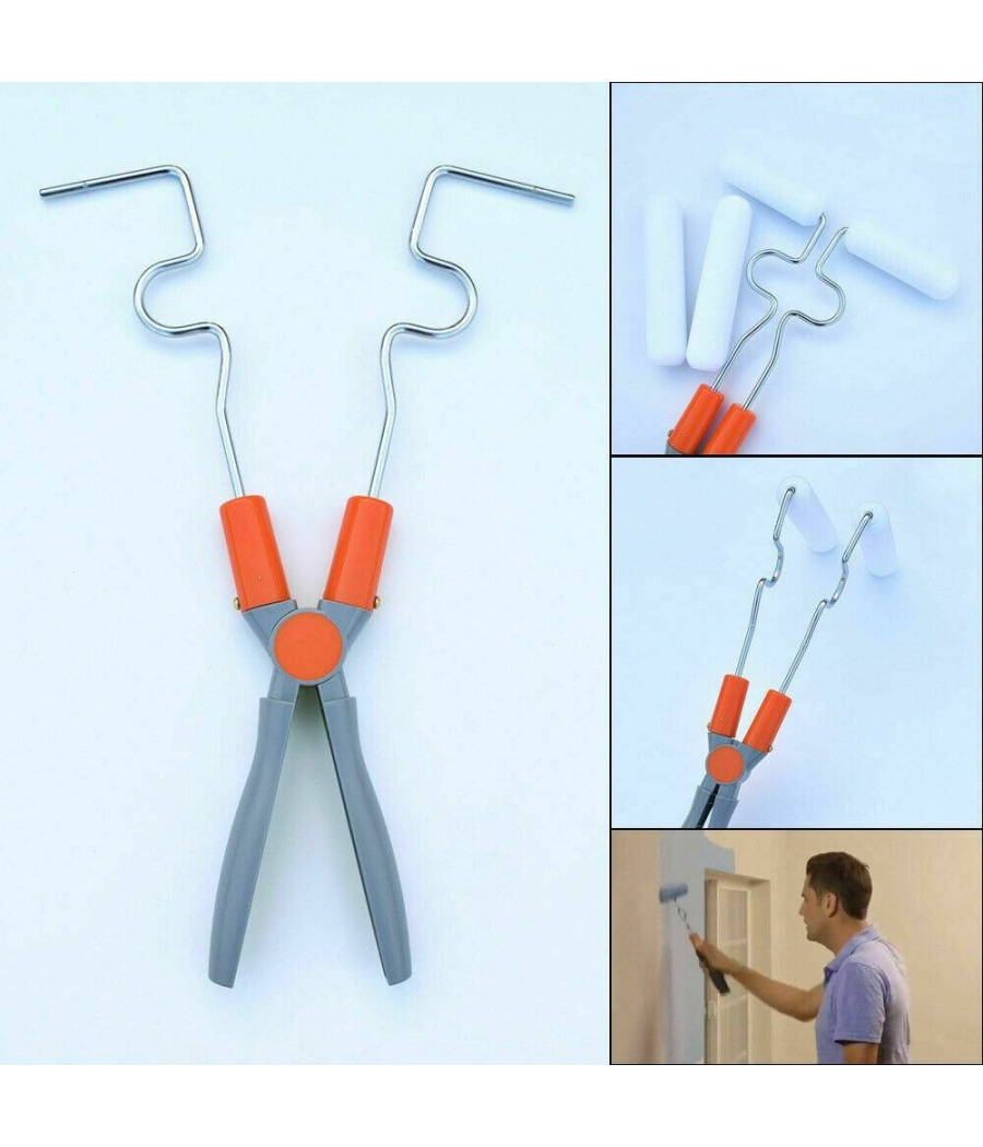 Rullo Pittura Doppio Ringhiere Angoli Tubi Recinzione Muro Parete Speed Pain