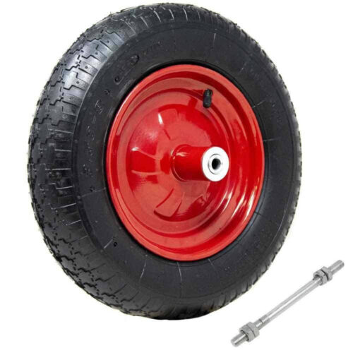 Ruota Pneumatica Per Carriola Diametro Da 35cm In Gomma 3.50-8 Modello Vespa