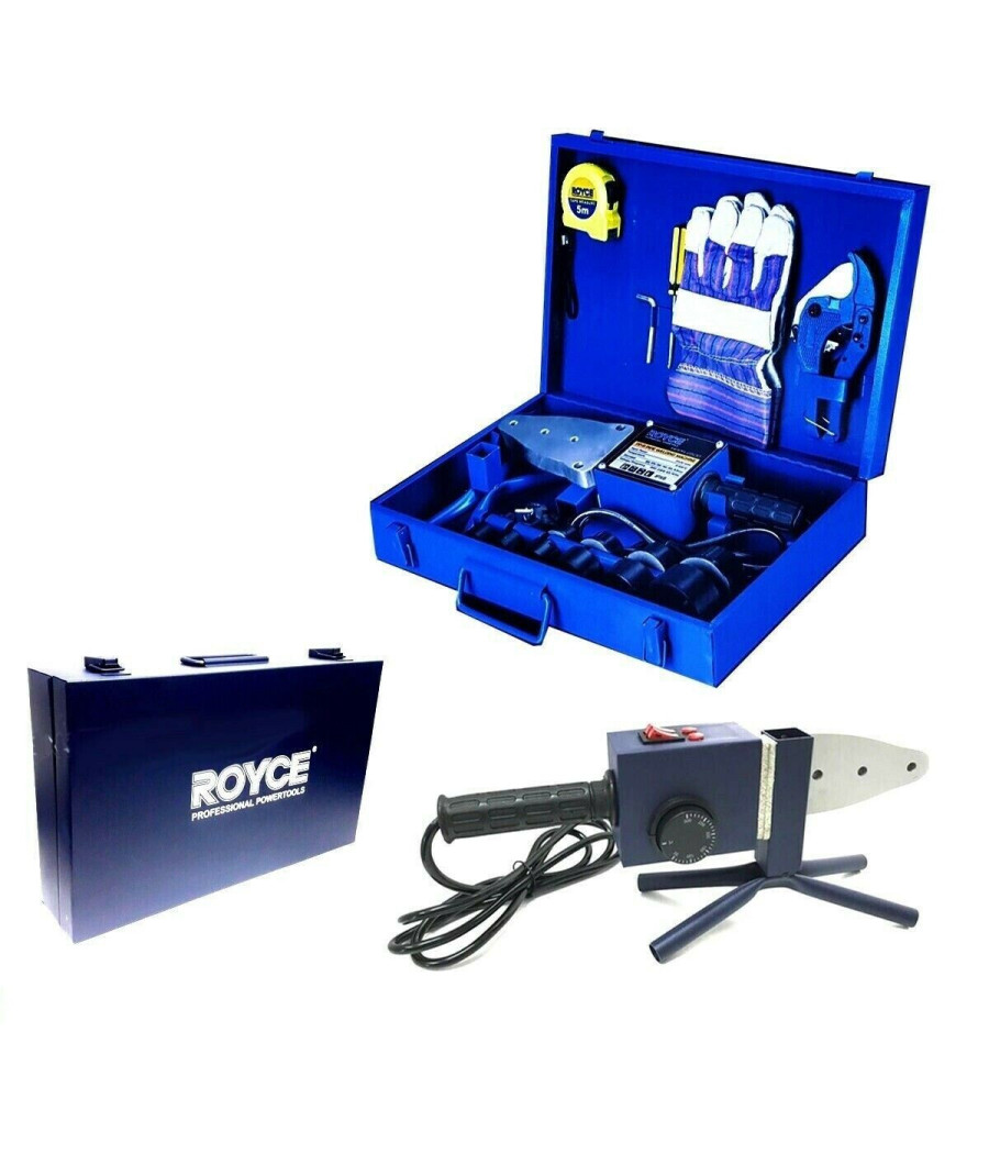 Saldatore Polifusore 800w Per Saldatura Tubi Plastica Pvc Pvdf 6 Matrici - immagine 2