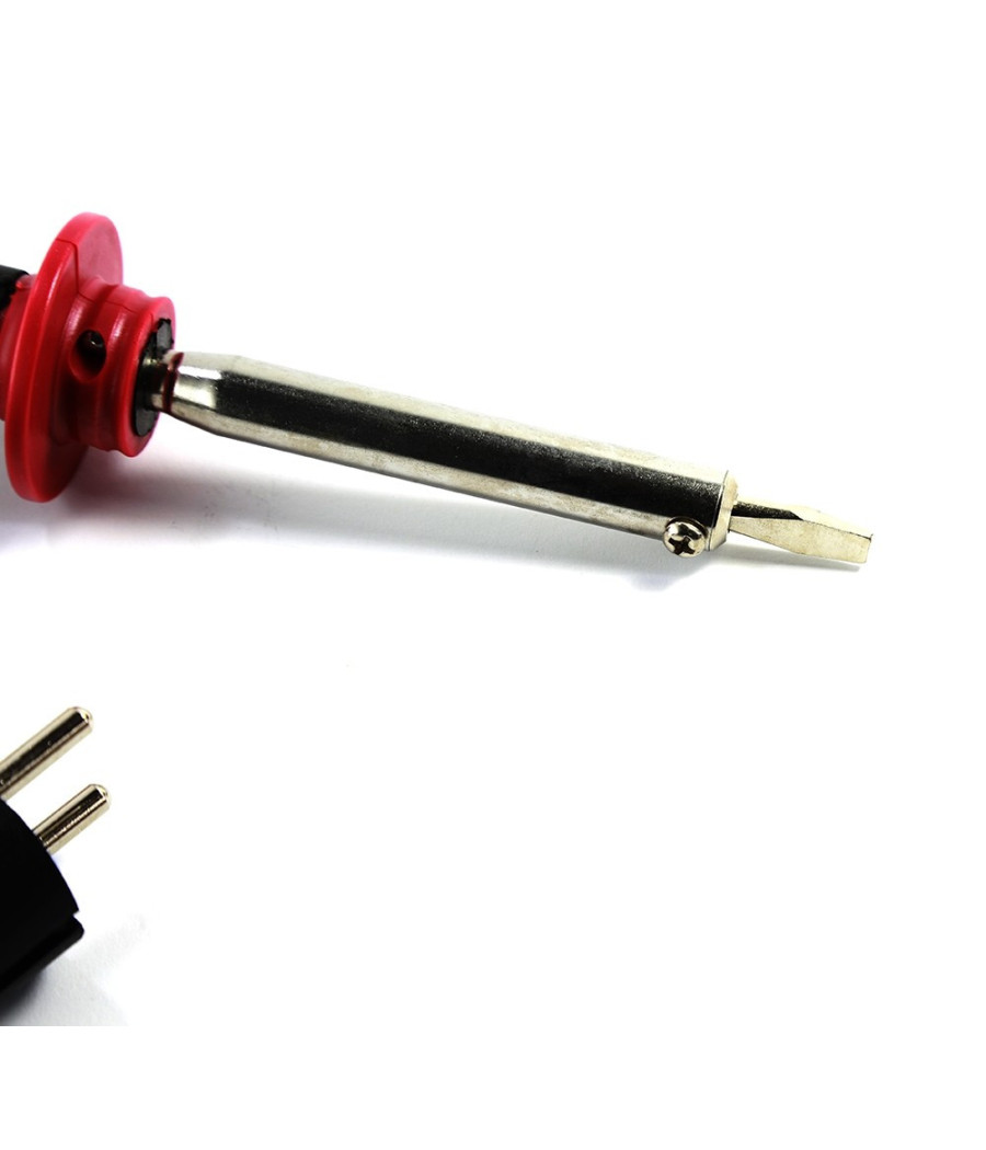 Saldatore Stagno Saldatrice Elettrico A Saldatura Salda Punta Piatta 60w - immagine 2