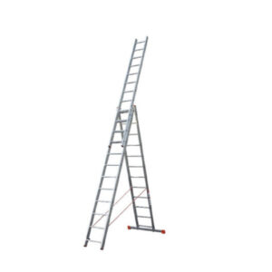 Scala Tripla Trasformabile 3 Elementi In Alluminio A Sfilo O A Cavalletto Modula