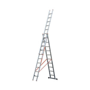 Scala Tripla Trasformabile 3 Elementi In Alluminio A Sfilo O A Cavalletto Modula