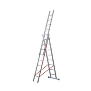 Scala Tripla Trasformabile 3 Elementi In Alluminio A Sfilo O A Cavalletto Modula
