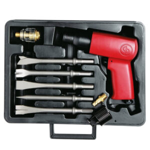 Scalpellatore Ad Aria Martelletto Pneumatico Completo Di 5 Scalpelli Demolitore