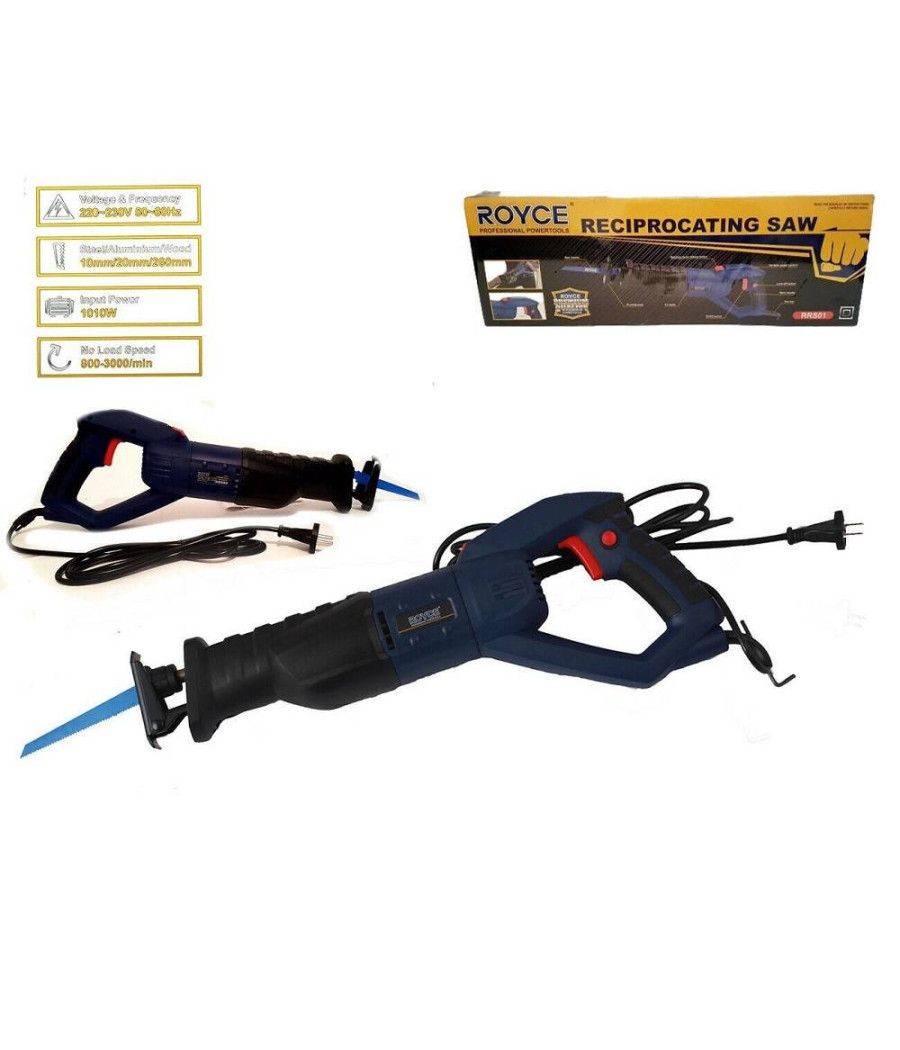 Seghetto A Gattuccio Elettrico Seghetto 1010 Watt 2 Lame Legno Metallo Rrs260