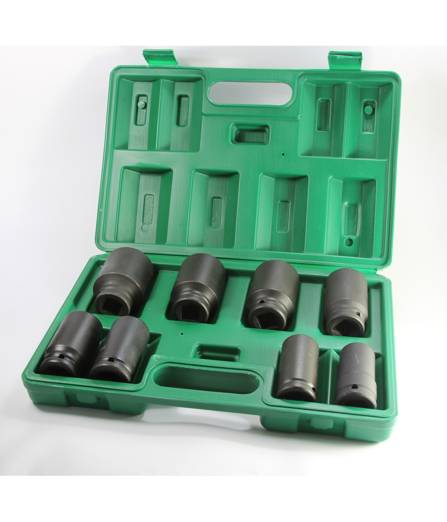 Serie Di Bussole Esagonali Da 3/4" Per Avvitatore Ad Impulsi 8 Pz 21-41 Mm