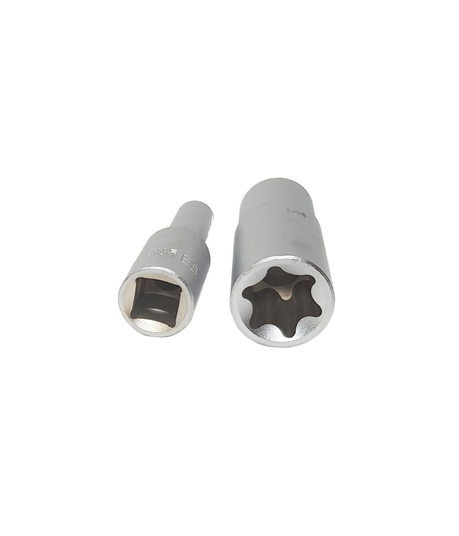 Set 10 Bussole Torx Femmina 1/2" Lunghe E8 E10 E11 E12 E14 E16 E18 E20 E22 E24 - immagine 3