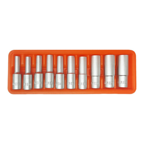 Set 10 Bussole Torx Femmina 1/2″ Lunghe E8 E10 E11 E12 E14 E16 E18 E20 E22 E24